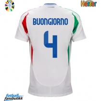 Italia Alessandro Buongiorno #4 Bortedrakt EM 2024 Kortermet